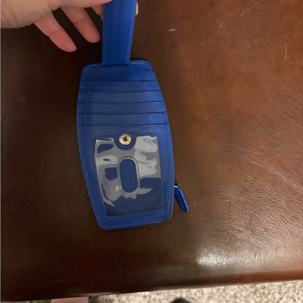 Elegant Blue Card Holder Wallet